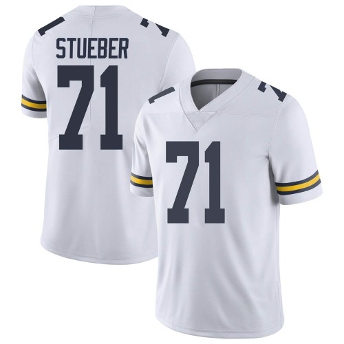 Andrew Stueber Michigan Wolverines Youth NCAA #71 White Limited Brand Jordan College Stitched Football Jersey YDX1654YU